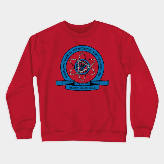 Spider School Of Science Crewneck Sweatshirt by DeepDiveThreads